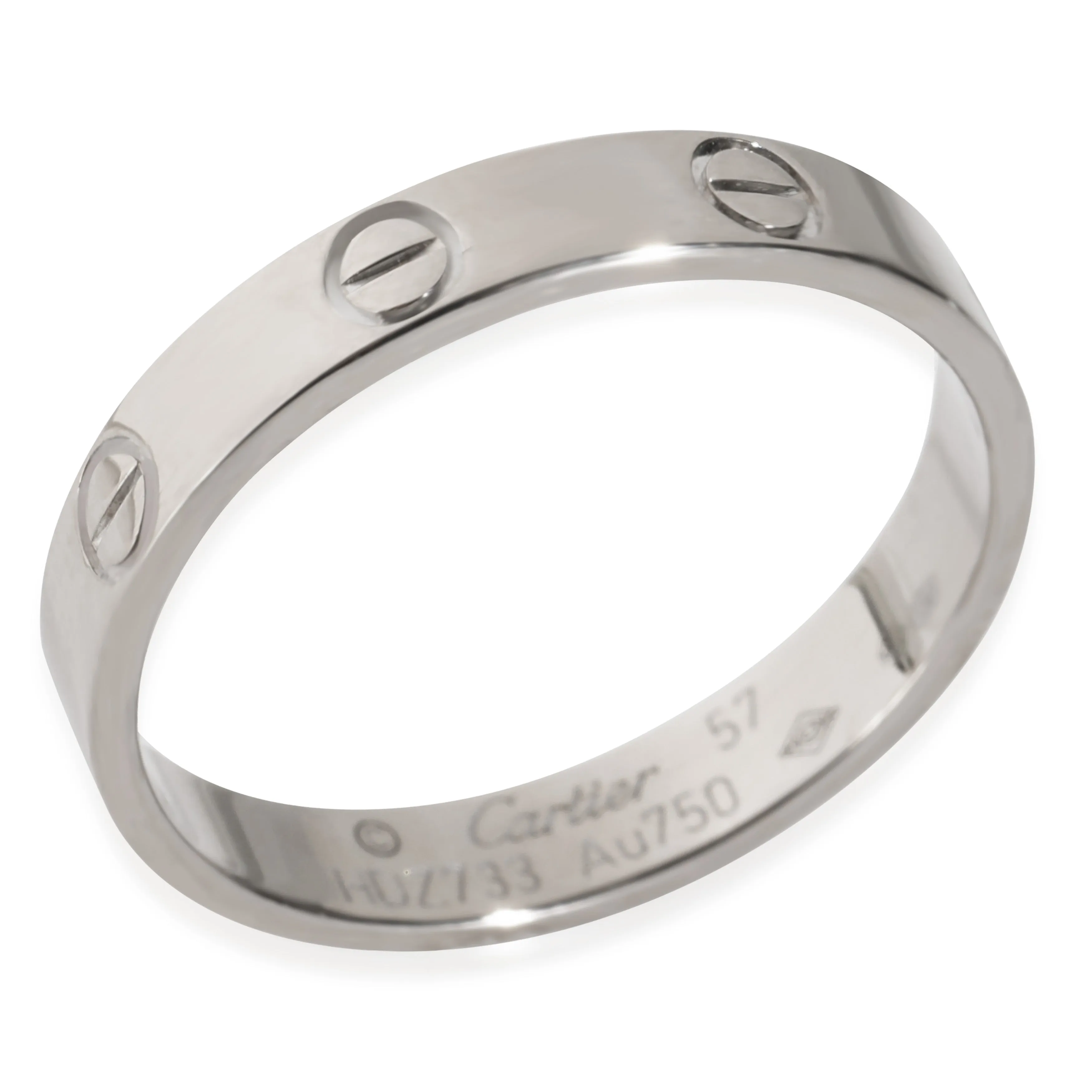White Gold  Love Band