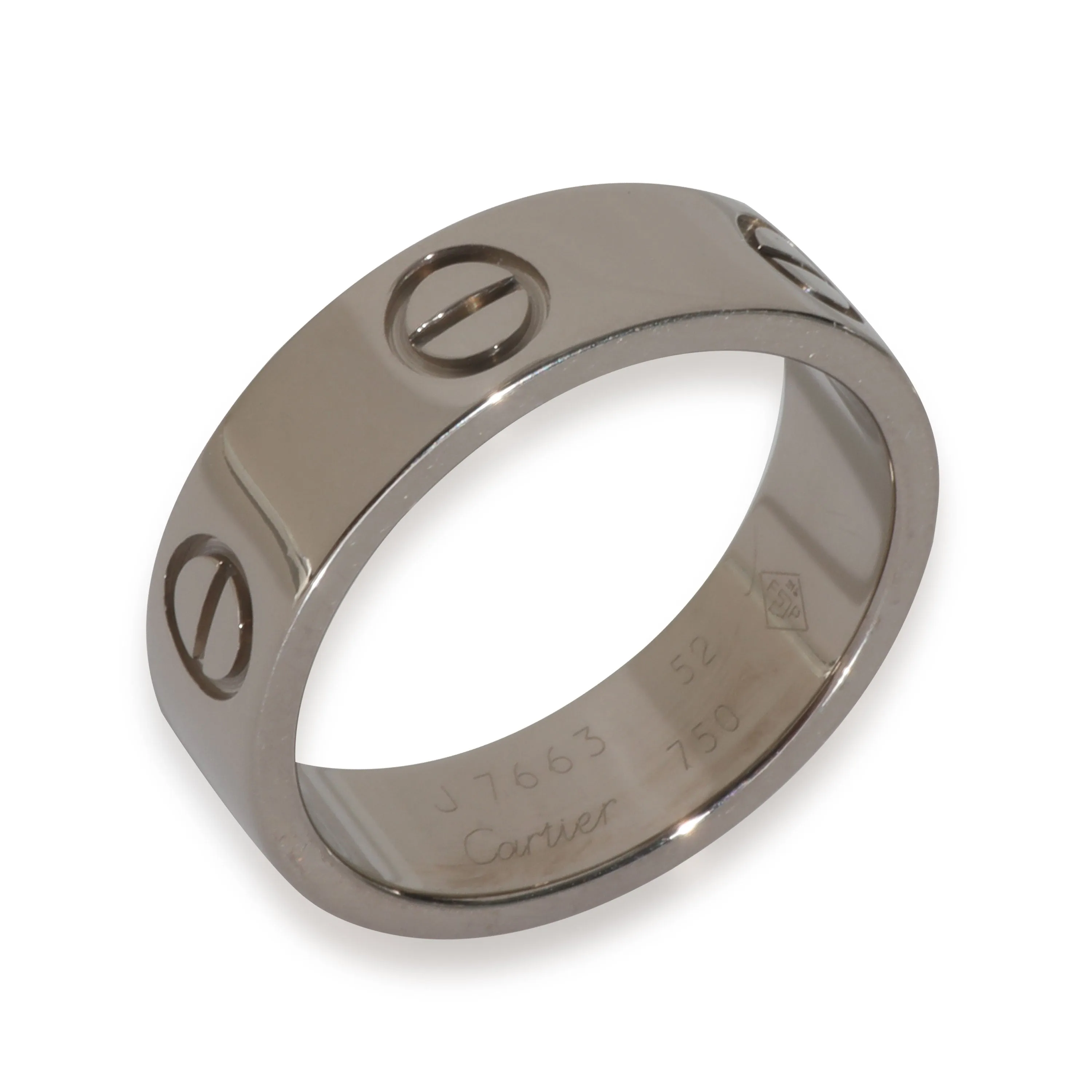 White Gold  Love Ring