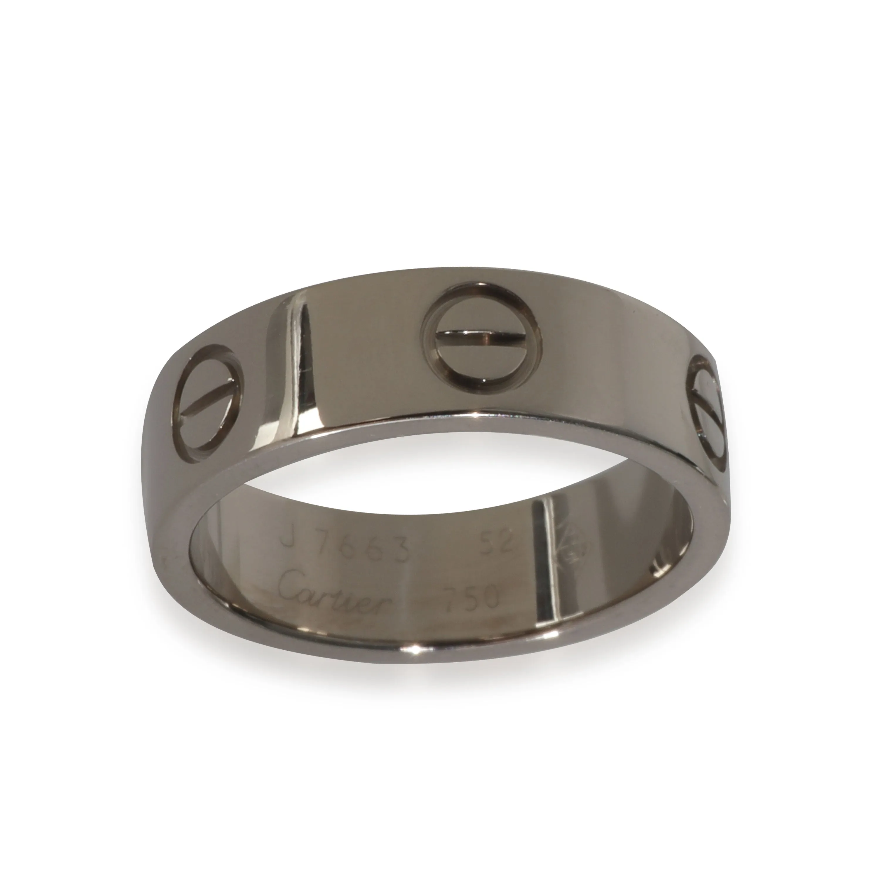 White Gold  Love Ring