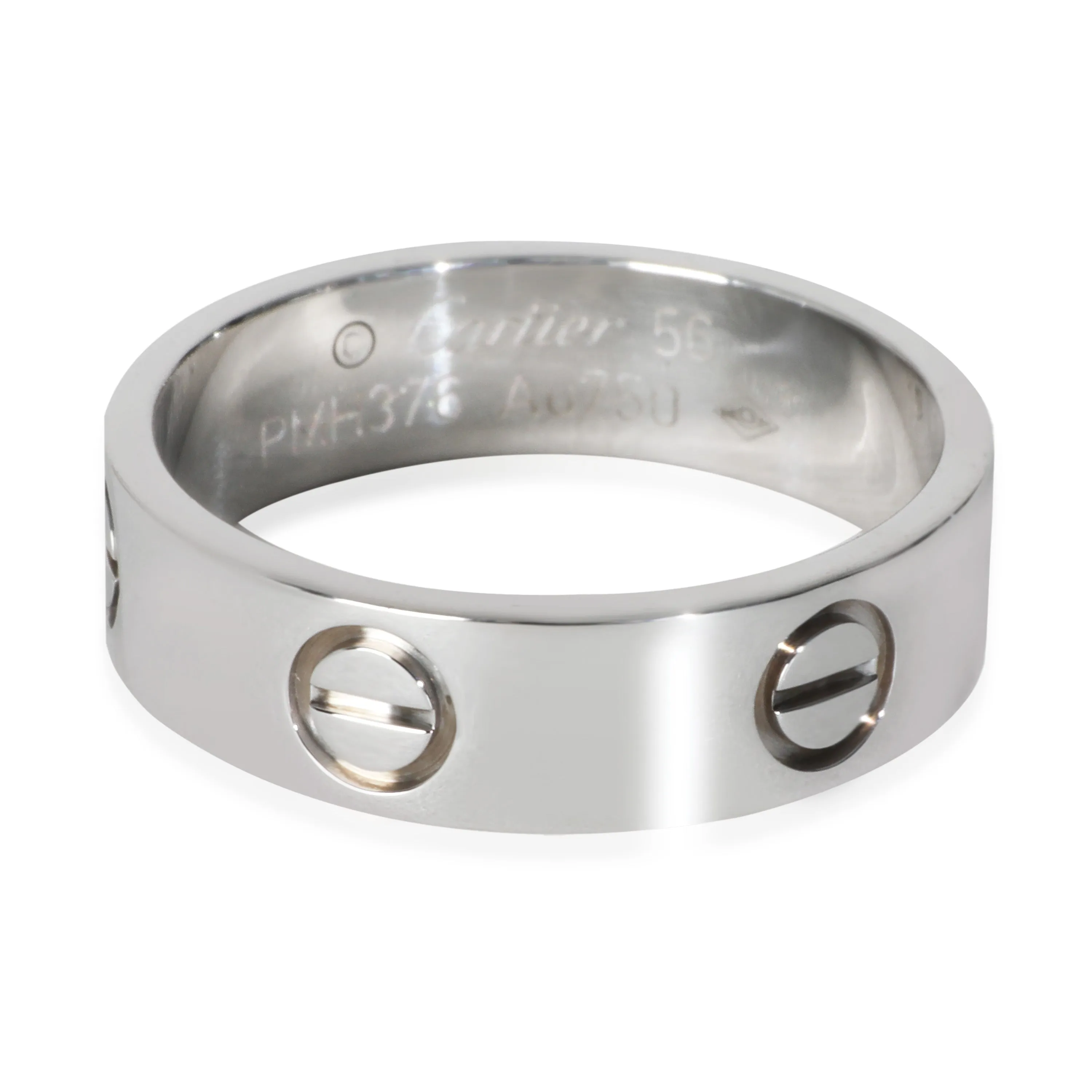 White Gold  Love Ring