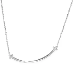 White Gold  Small Model Tiffany T Necklace