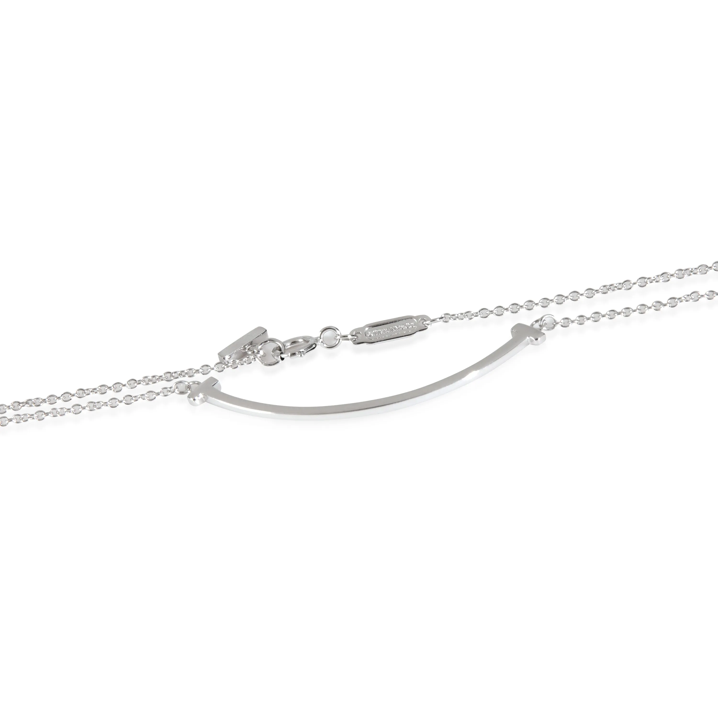 White Gold  Small Model Tiffany T Necklace