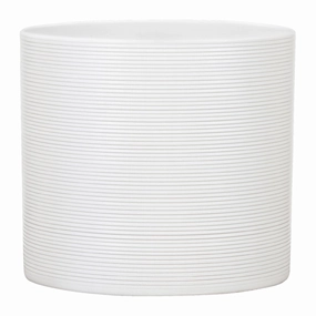 White Indoor Ceramic Cover Pot Panna (828) tall green plant  