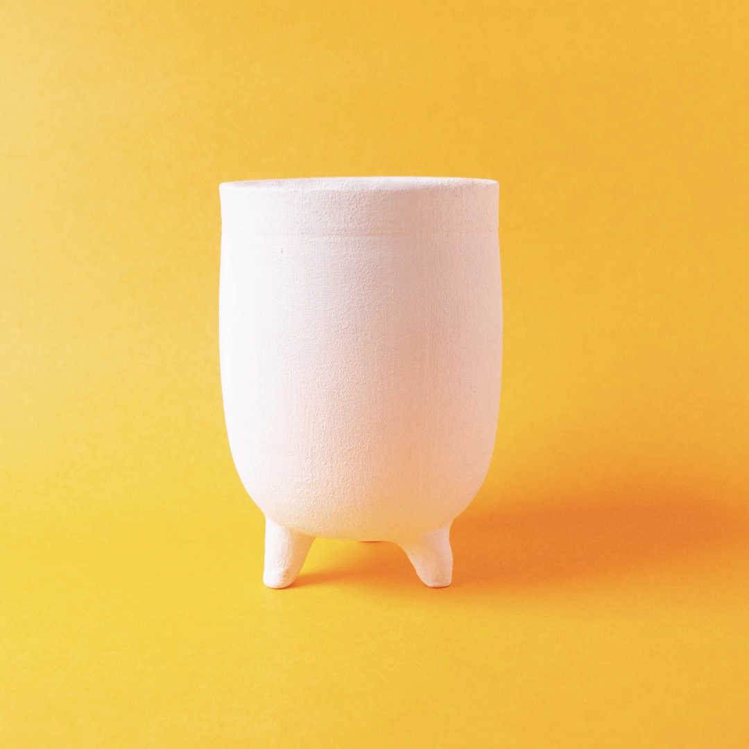 White Matt Finish Terracotta Planter desktop planter  