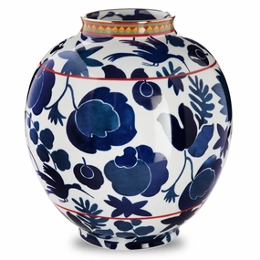 Wildbird Blu - Porcelain Big Bubble Vase mini ornamental plant  