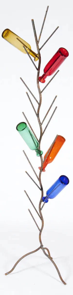 Wine Bottle Tree dried flower branch  