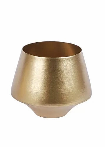 Wine Glass Shape Planter (Golden) - Set of 2