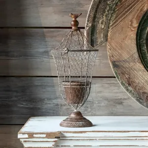 Wire Urns Planter Set dried flowers  