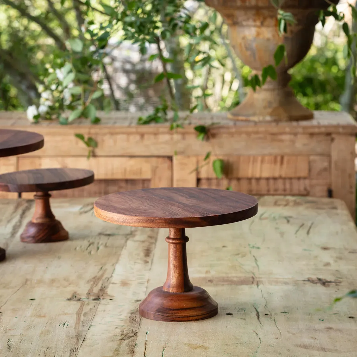 Wooden Cake Stand Set