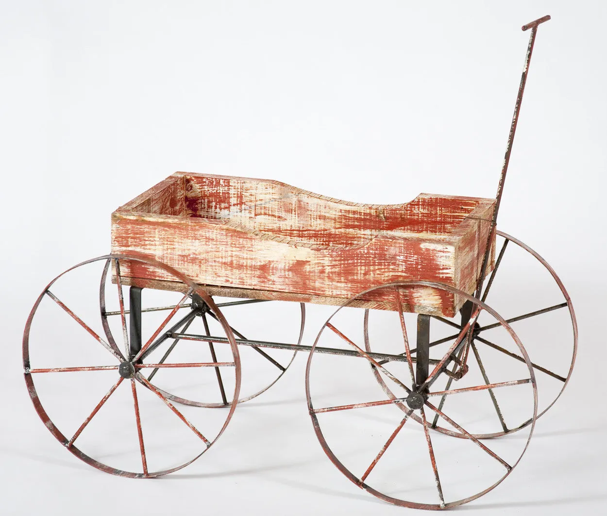Wooden Wagon dried flower branch  