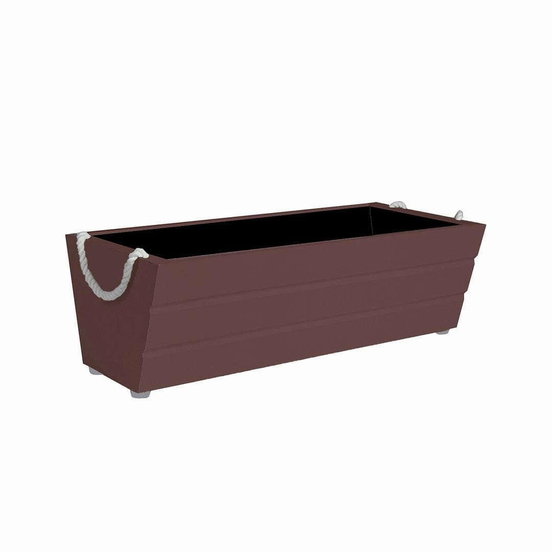 Wooden Boat Planter (Rectangle Shaped)