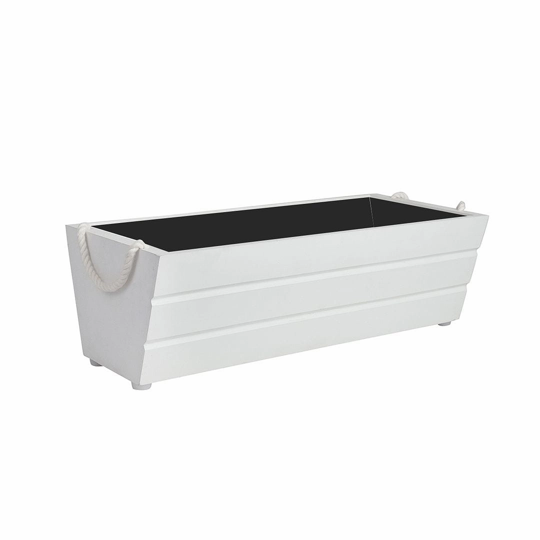 Wooden Boat Planter (Rectangle Shaped)