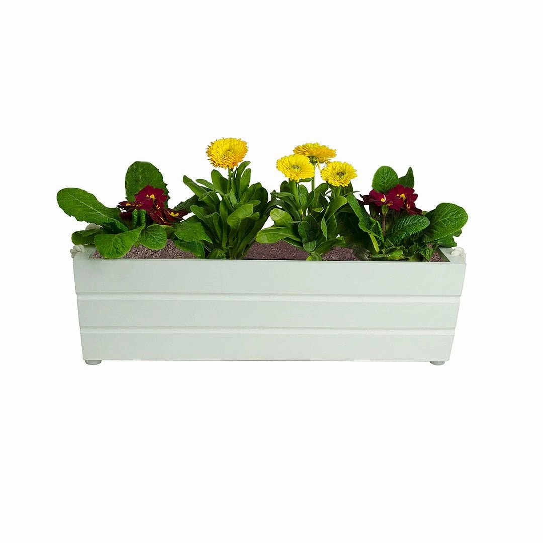 Wooden Boat Planter (Rectangle Shaped)