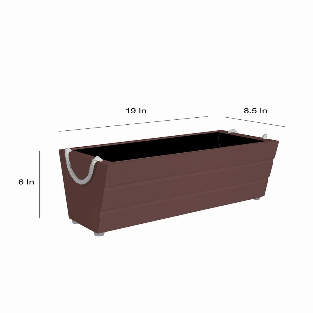 Wooden Boat Planter (Rectangle Shaped)