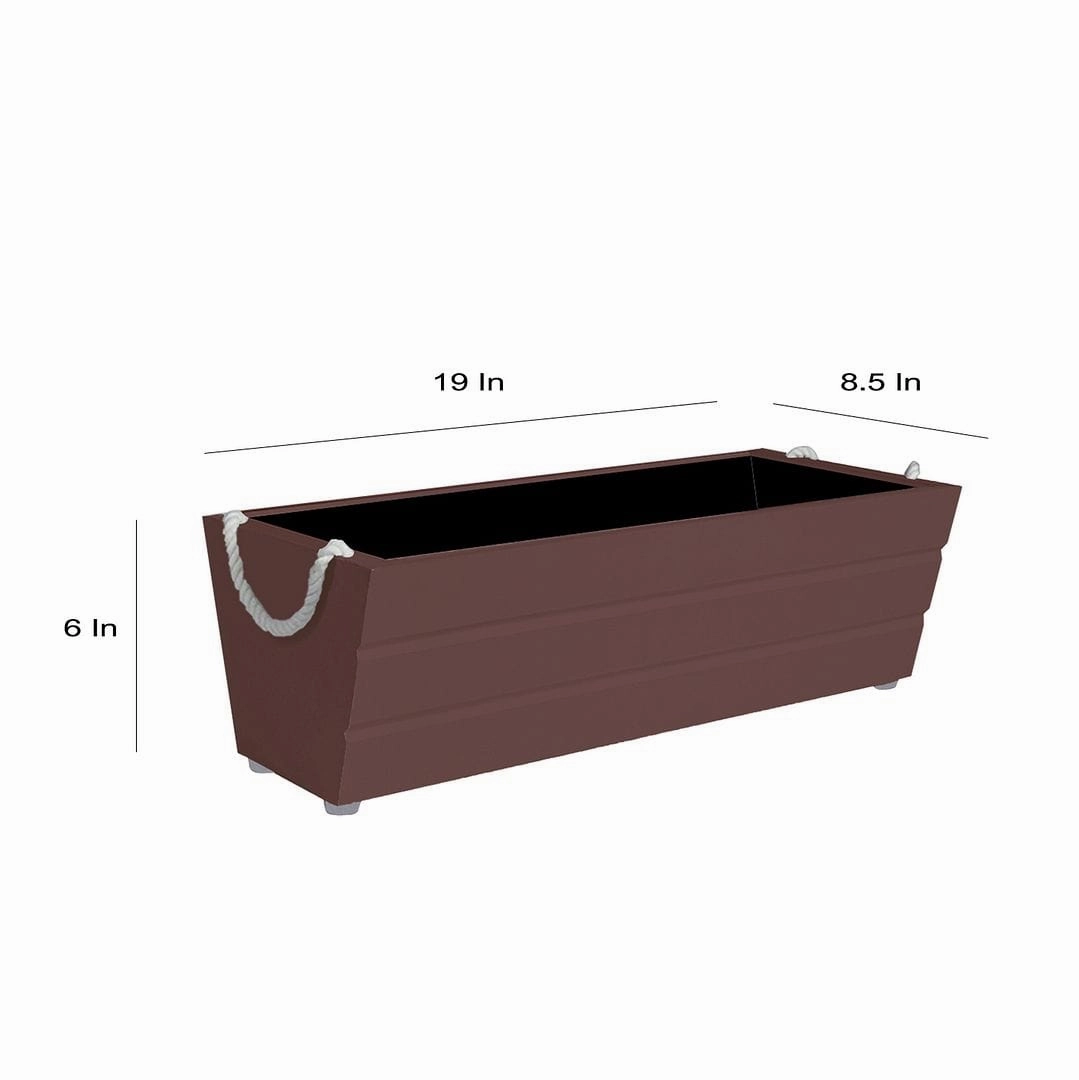Wooden Boat Planter (Rectangle Shaped)