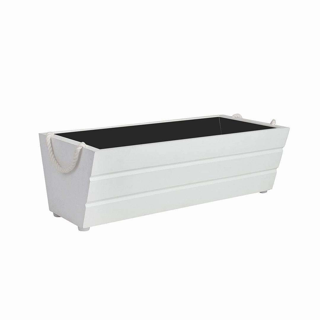 Wooden Boat Planter (Rectangle Shaped)