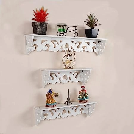 Wooden Wall Shelves For Home dcor- Set of 3