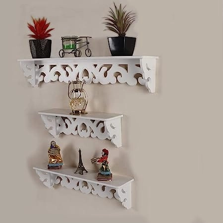 Wooden Wall Shelves For Home dcor- Set of 3