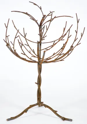 Wrought Iron 3ft Tall Branch Tree or Christmas Tree Display dried flower branch  