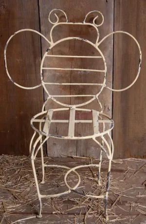 Wrought Iron Bumblebee Chair or Plant Stand Outdoor/Exterior Furniture dried flower branch  