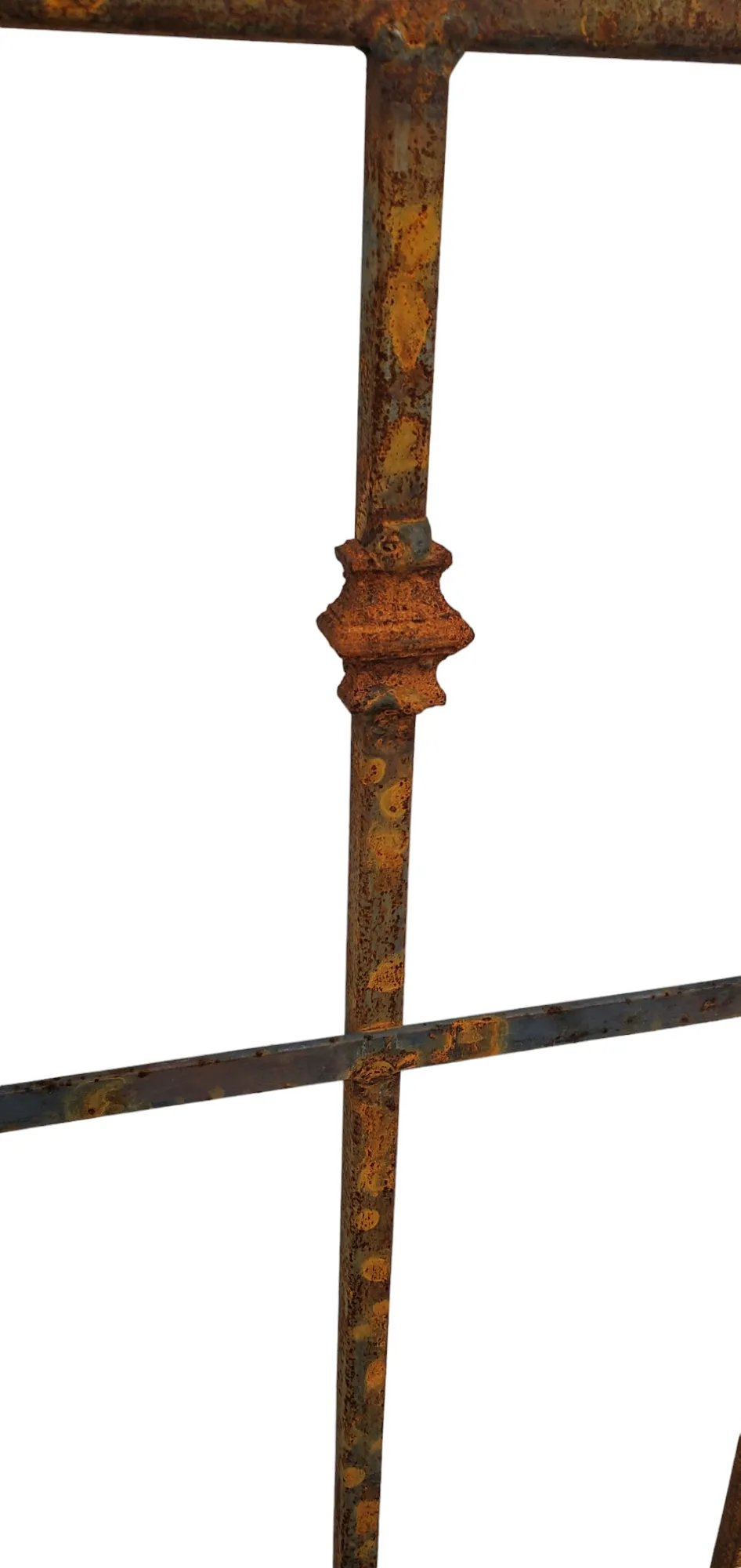 Wrought Iron Charlotte Trellis with Cast Pieces Welded