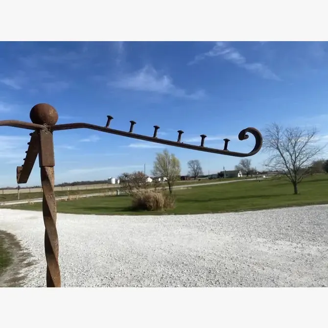 Wrought Iron Coat Rack or Clothing Display Rack