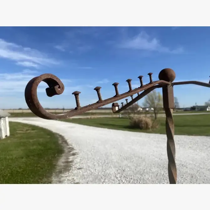 Wrought Iron Coat Rack or Clothing Display Rack