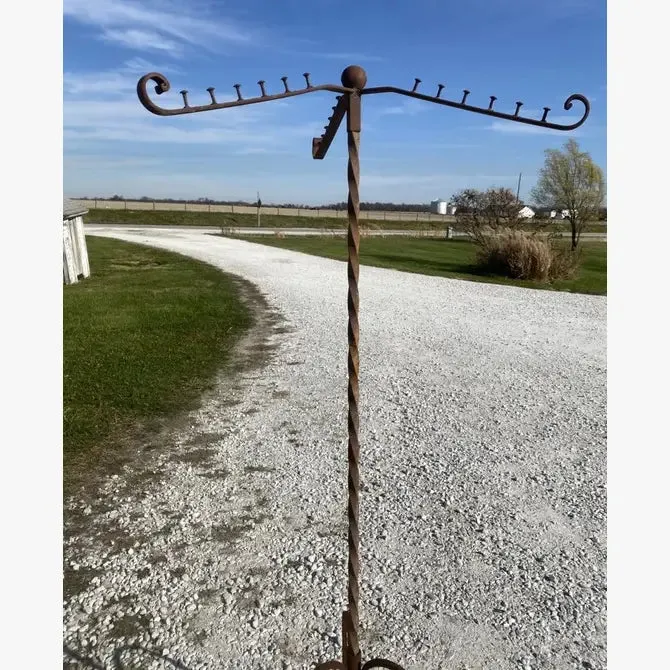 Wrought Iron Coat Rack or Clothing Display Rack