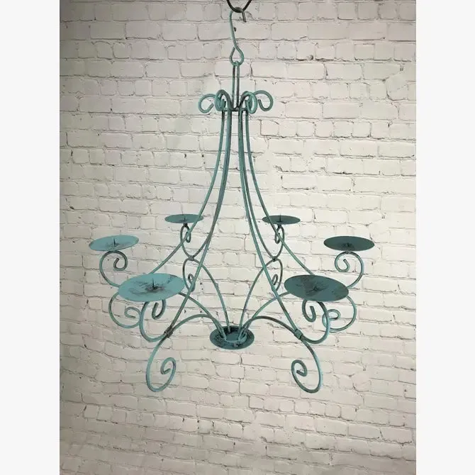Wrought Iron Elegant Candelabra with Ball Bottom