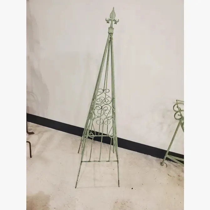 Wrought Iron Fancy Decorative Obelisk Scroll Set of 3