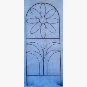 Wrought Iron Flower Trellis Plant Support dried flower branch  
