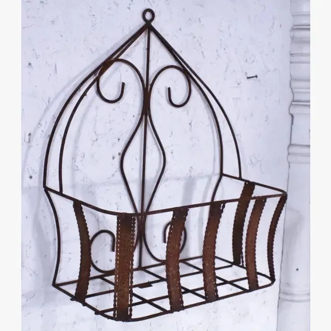 Wrought Iron Metal Planter Basket