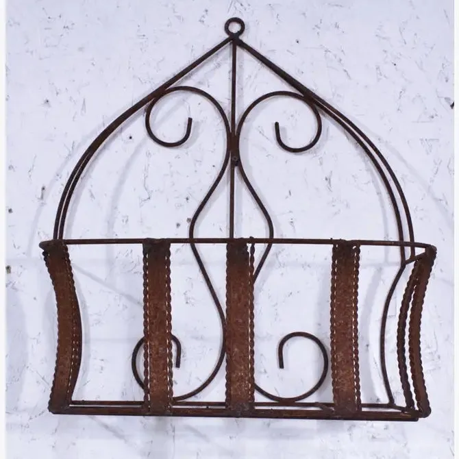 Wrought Iron Metal Planter Basket