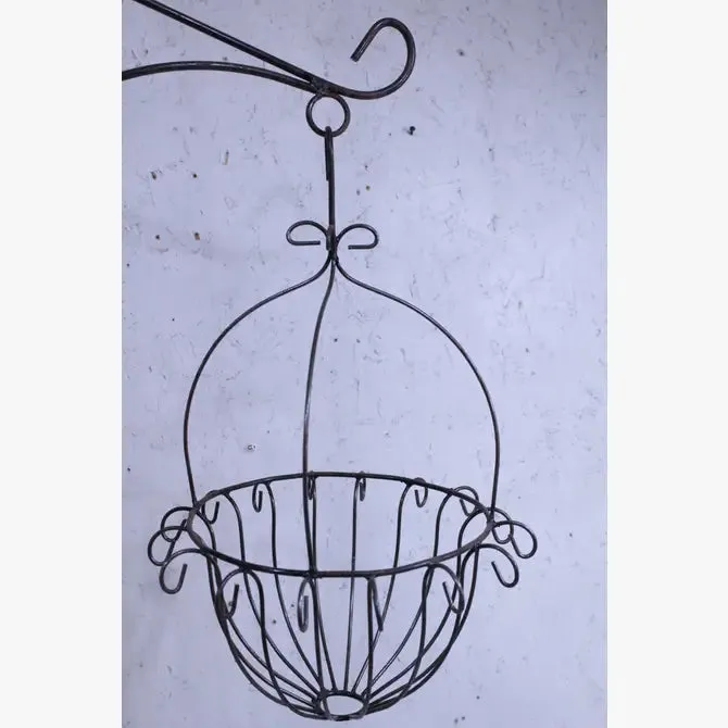 Wrought Iron Tree with 3 Basket Decorative Stand