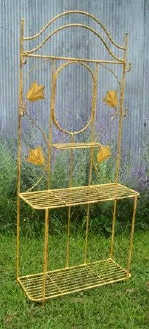 Wrought Iron Tulip Rack W-Hooks dried flower branch  