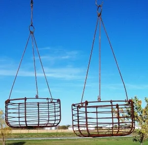 Wrought Iron Victorian Hanging Baskets with Hangers Set of 3 dried flower branch  
