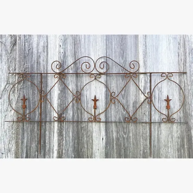 Wrought Iron Widows Walk Fence Elegant Edging Border