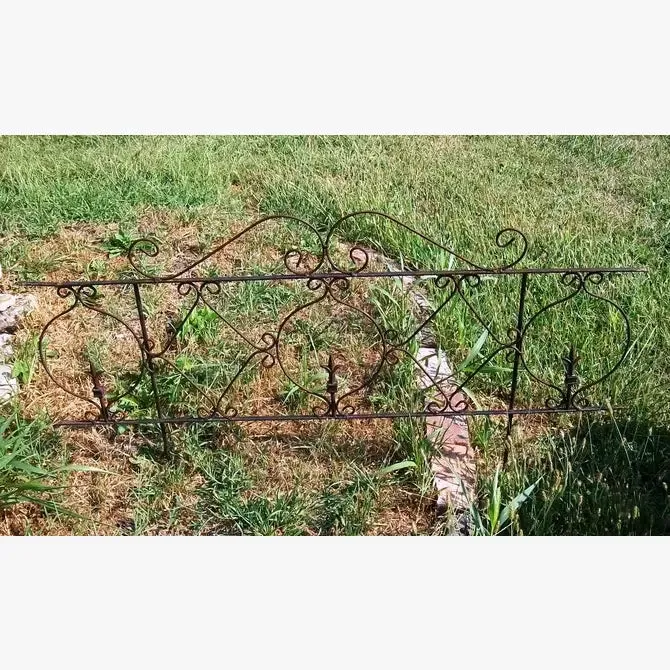 Wrought Iron Widows Walk Fence Elegant Edging Border