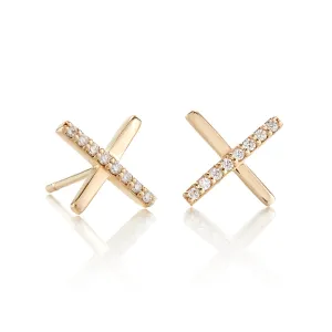'X Marks the Spot' Diamond Earrings