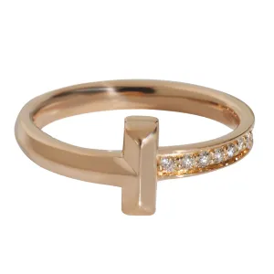 Yellow Gold Diamond Tiffany T T1 Ring