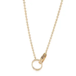 Yellow Gold  Love Necklace
