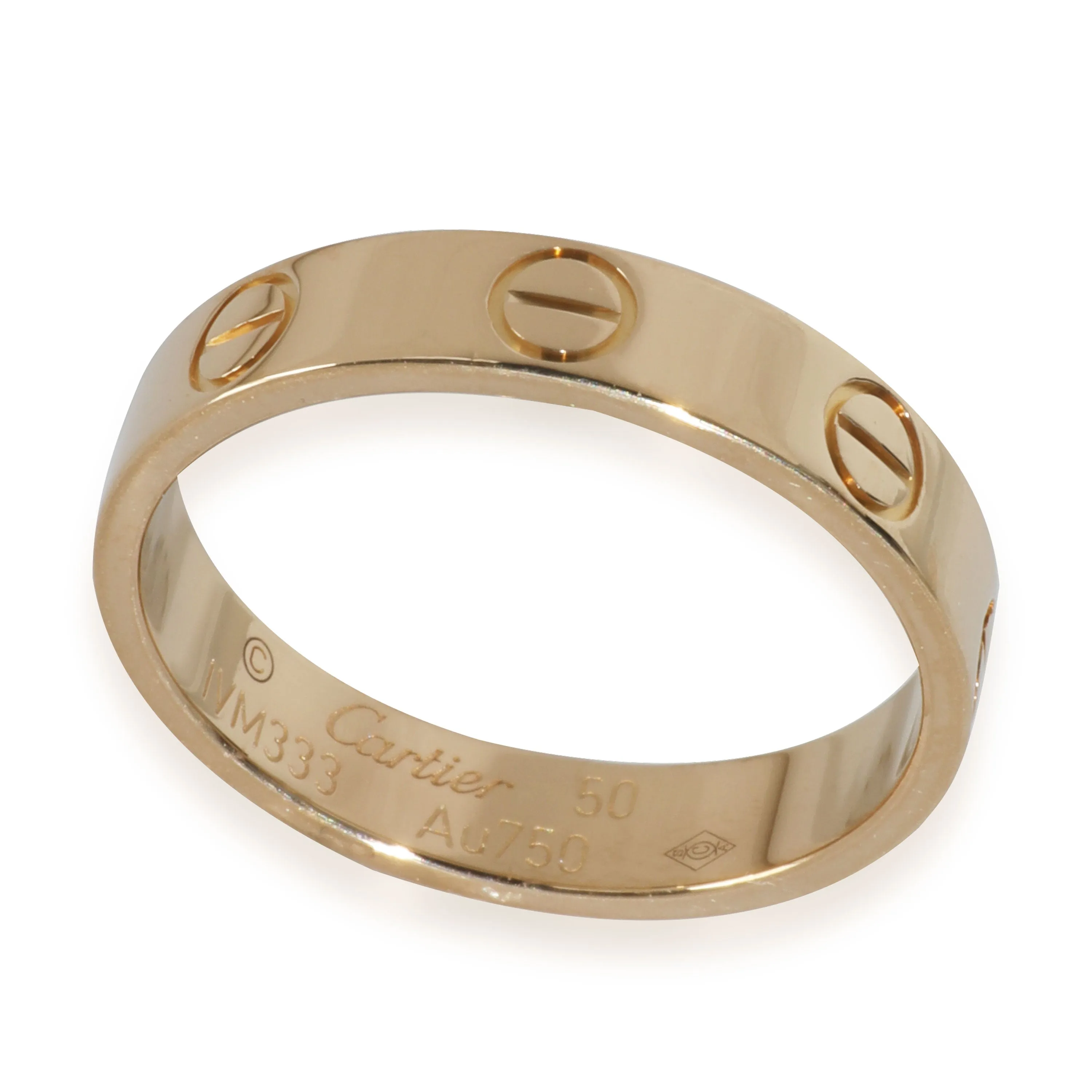 Yellow Gold  Love Wedding Band