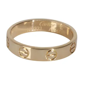 Yellow Gold  Love Wedding Band