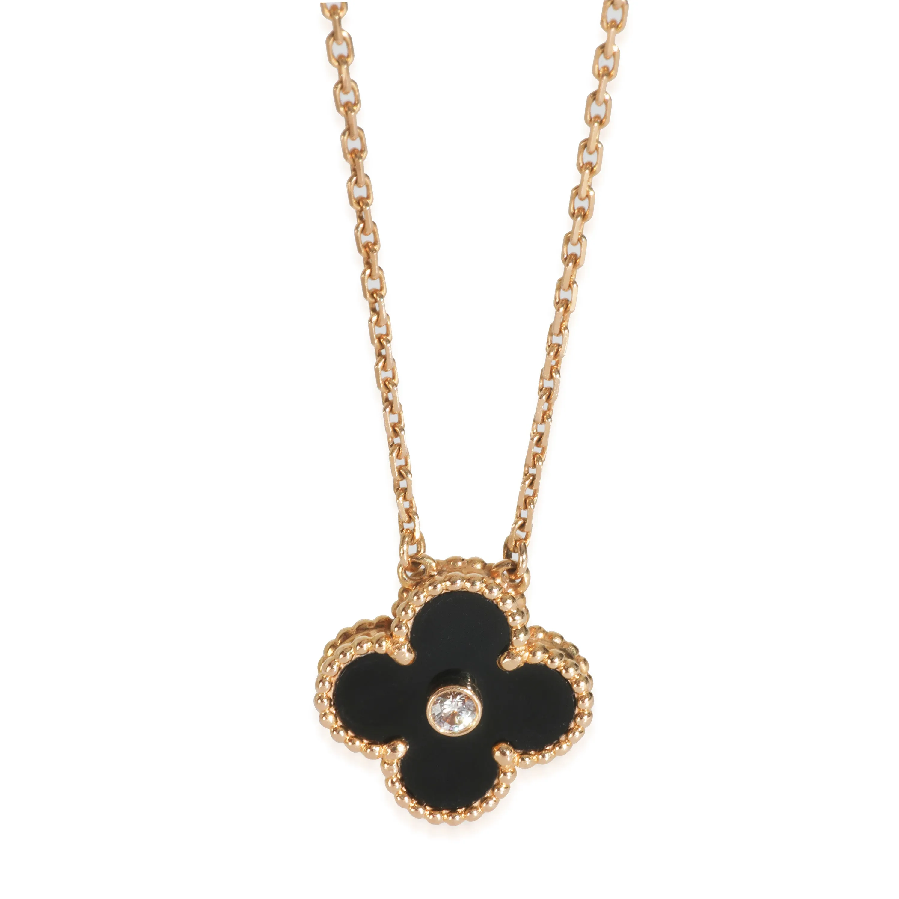 Yellow Gold Onyx and Diamond 2016 Limited Edition Vintage Alh