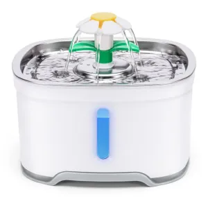 YES4PETS 2.5L Automatic Electric Pet Water Fountain Dog Cat Water Feeder Bowl Dispenser V278-PW-106 dried flowers  