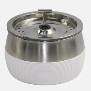 YES4PETS 3L Automatic Electric Pet Water Fountain Dog Cat Stainless Steel Feeder Bowl Dispenser V278-PWS-107-WHITE dried flowers  