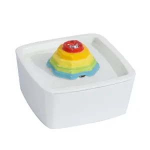 YES4PETS Ceramic Electric Pet Water Fountain Dog Cat Water Feeder Bowl Dispenser V278-PWC-105S dried flowers  