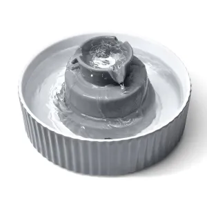 YES4PETS Grey Ceramic Electric Pet Water Fountain Dog Cat Water Feeder Bowl Dispenser V278-PWC-101-GREY dried flowers  