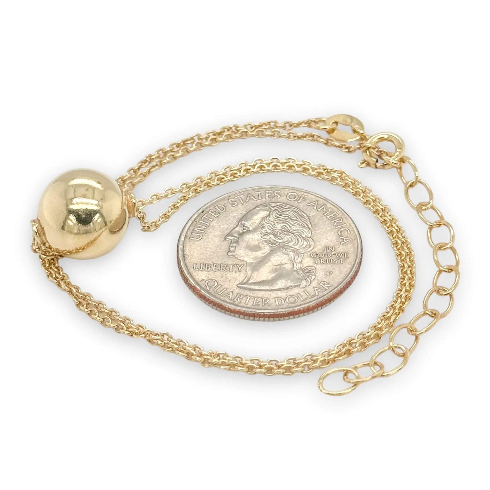 YGP Sterling 12mm Bead Necklace