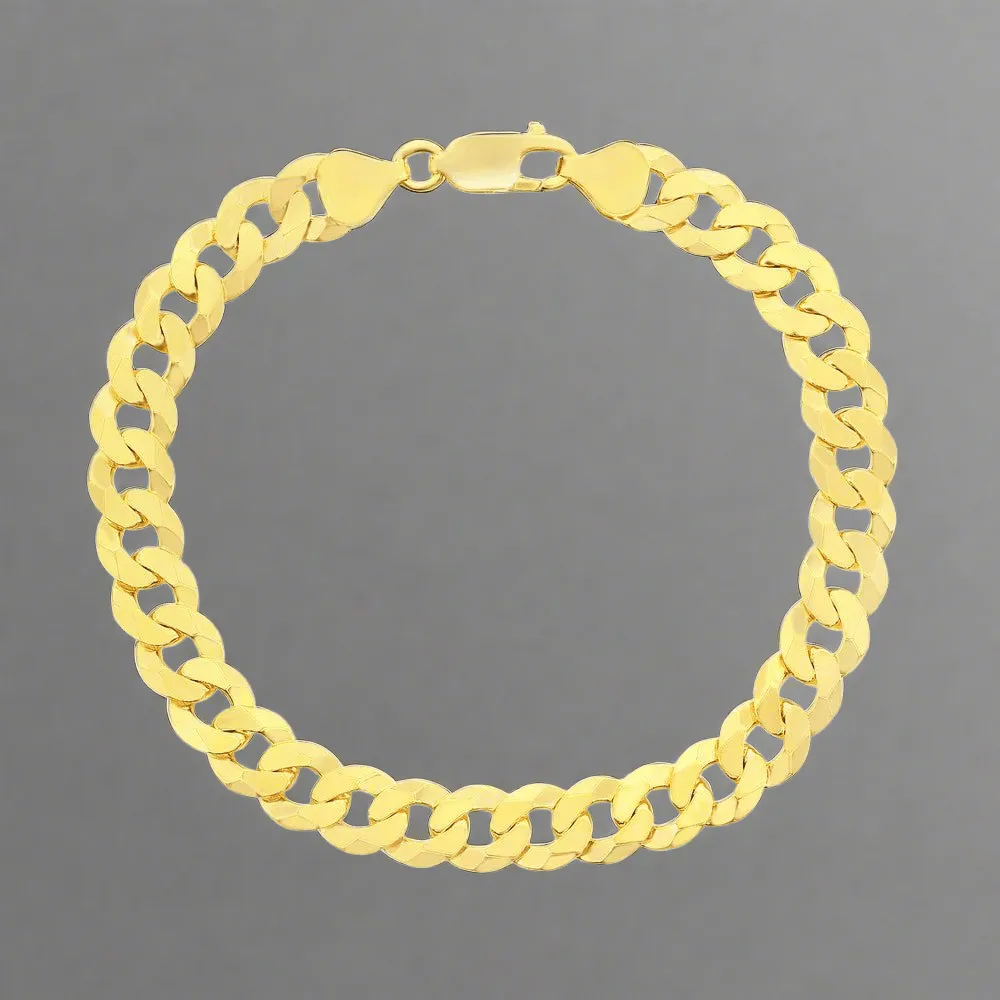 YGP Sterling 8mm 8" Cuban Link Bracelet